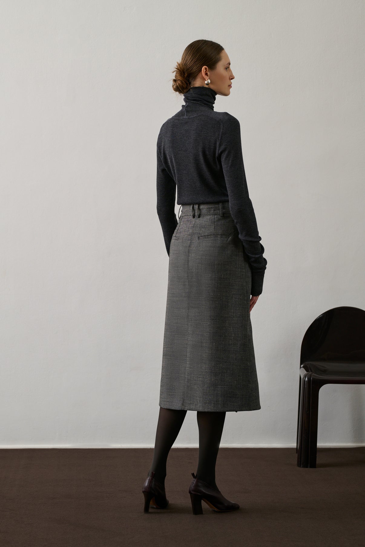 Jupe Varna - Gris Chiné - Femme vue 2