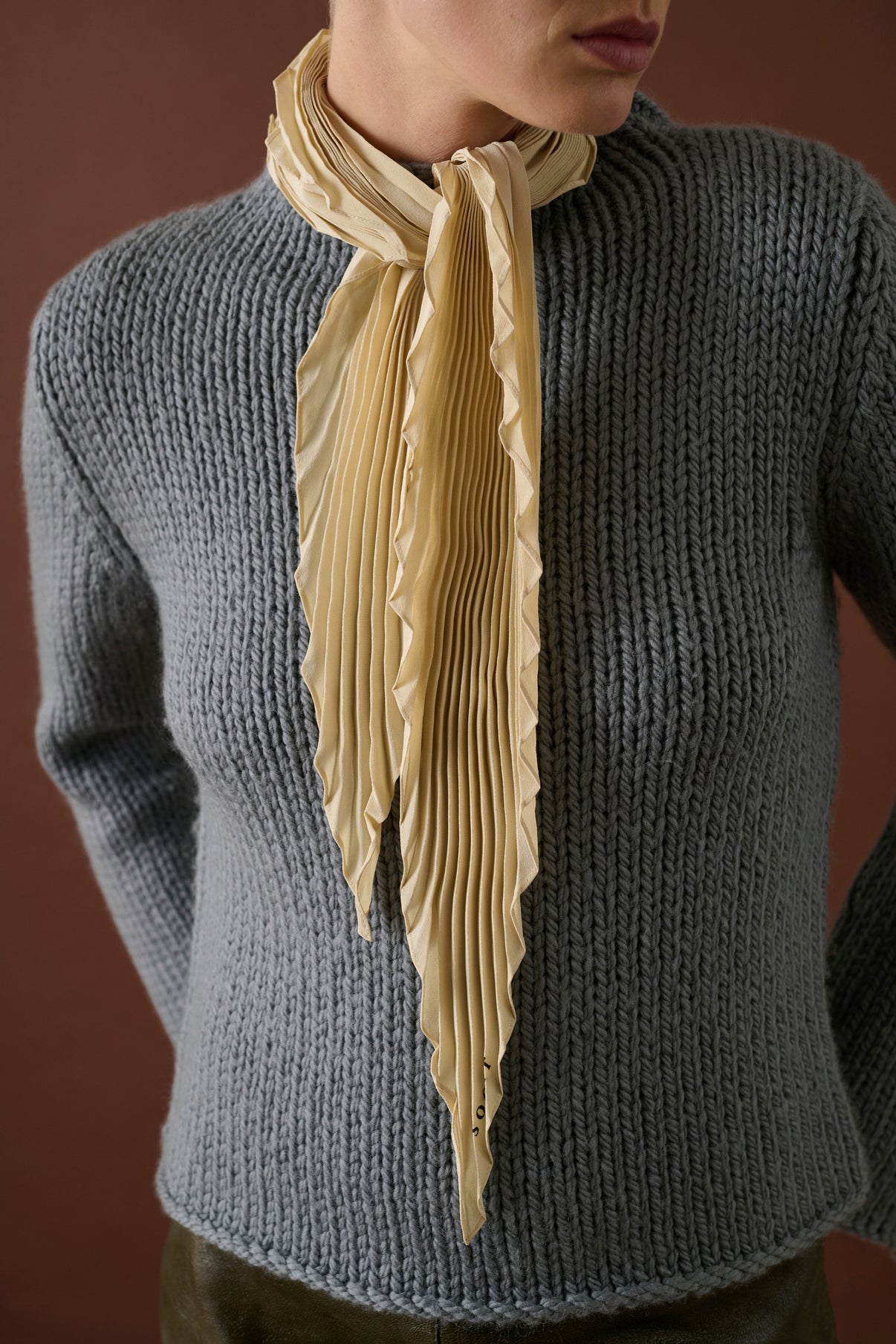 Foulard Februar - Écru - Soie - Femme vue 1