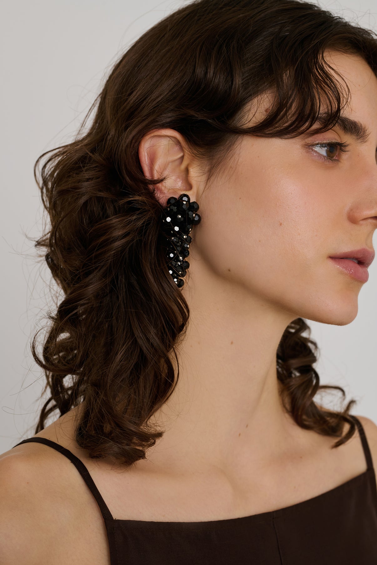 Boucles d'oreilles Dorothy - Noir - Femme vue 2