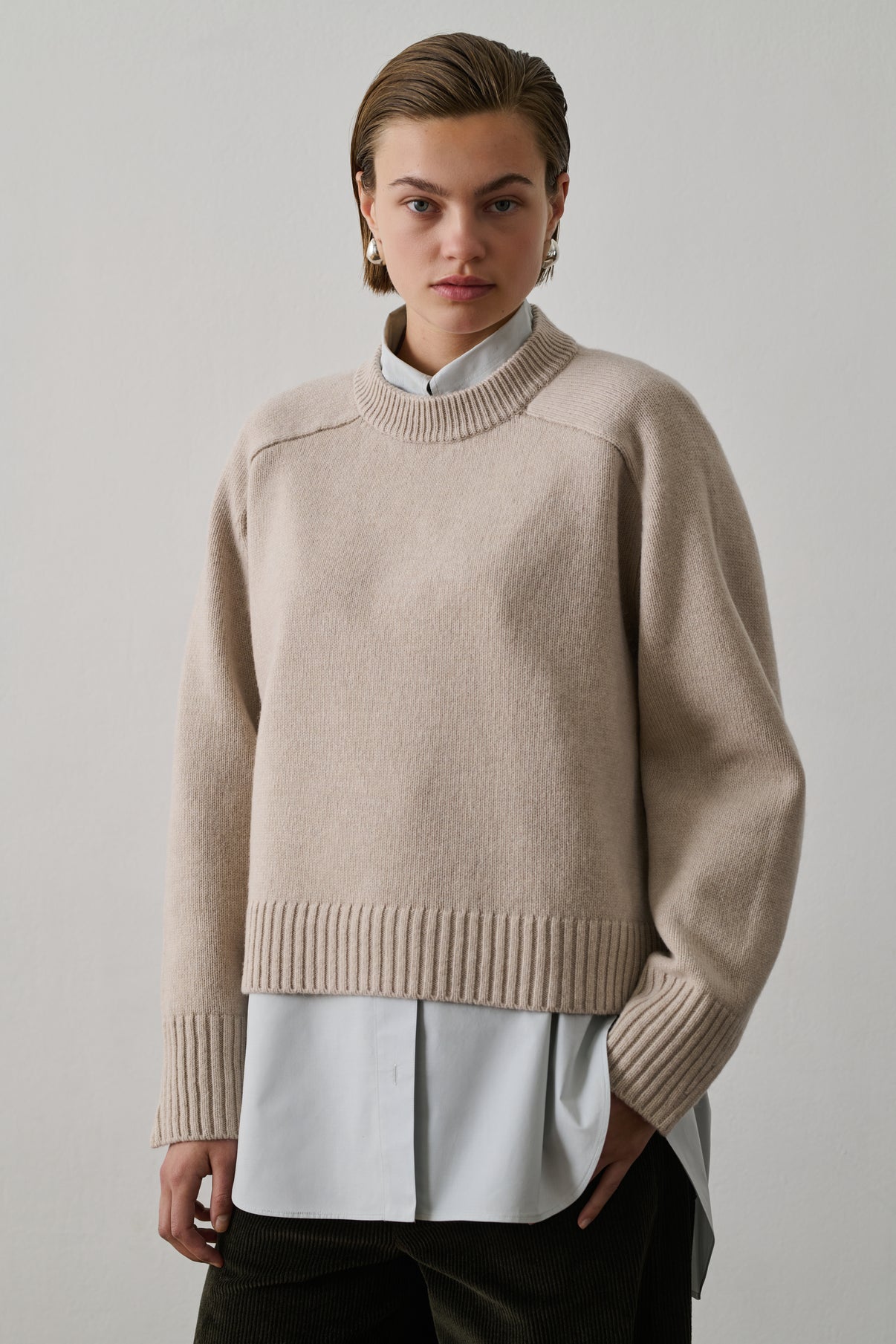 Pull Will - Ecru - Laine - Femme vue 1